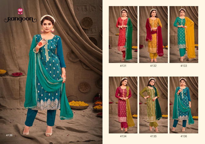 Rangoon Aachal Muslin Festive Wear Festive Wear Salwar suit Collection